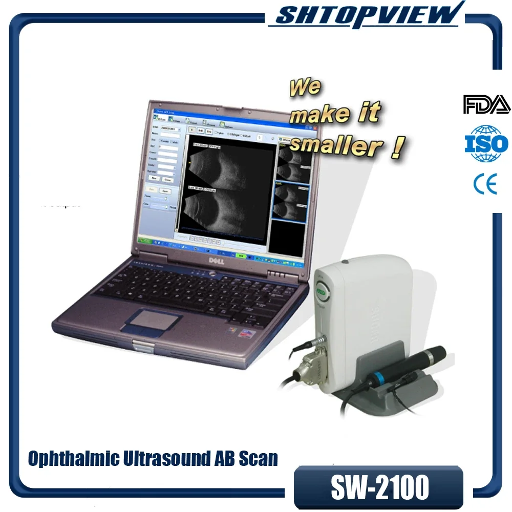 Hot Sale Medical Equipment SW-2100 Biometry ultrasonic Eye Test in Ophthalmology Ophthalmic Ultrasound A B Scan