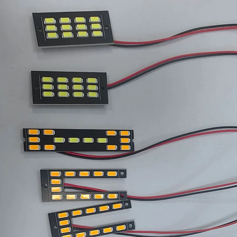 المصد الأمامي المعدني من سبائك الألومنيوم مع أضواء الضباب LED لـ CROSSRC EMO XX XXL 1/6 مقياس RC ملحقات ترقية السيارة الزاحفة للصخور