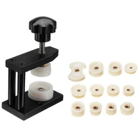 Herramientas de prensa para caja de reloj, troqueles de cristal para cubierta frontal y trasera, prensador de tornillo, Kit de reparación de relojeros