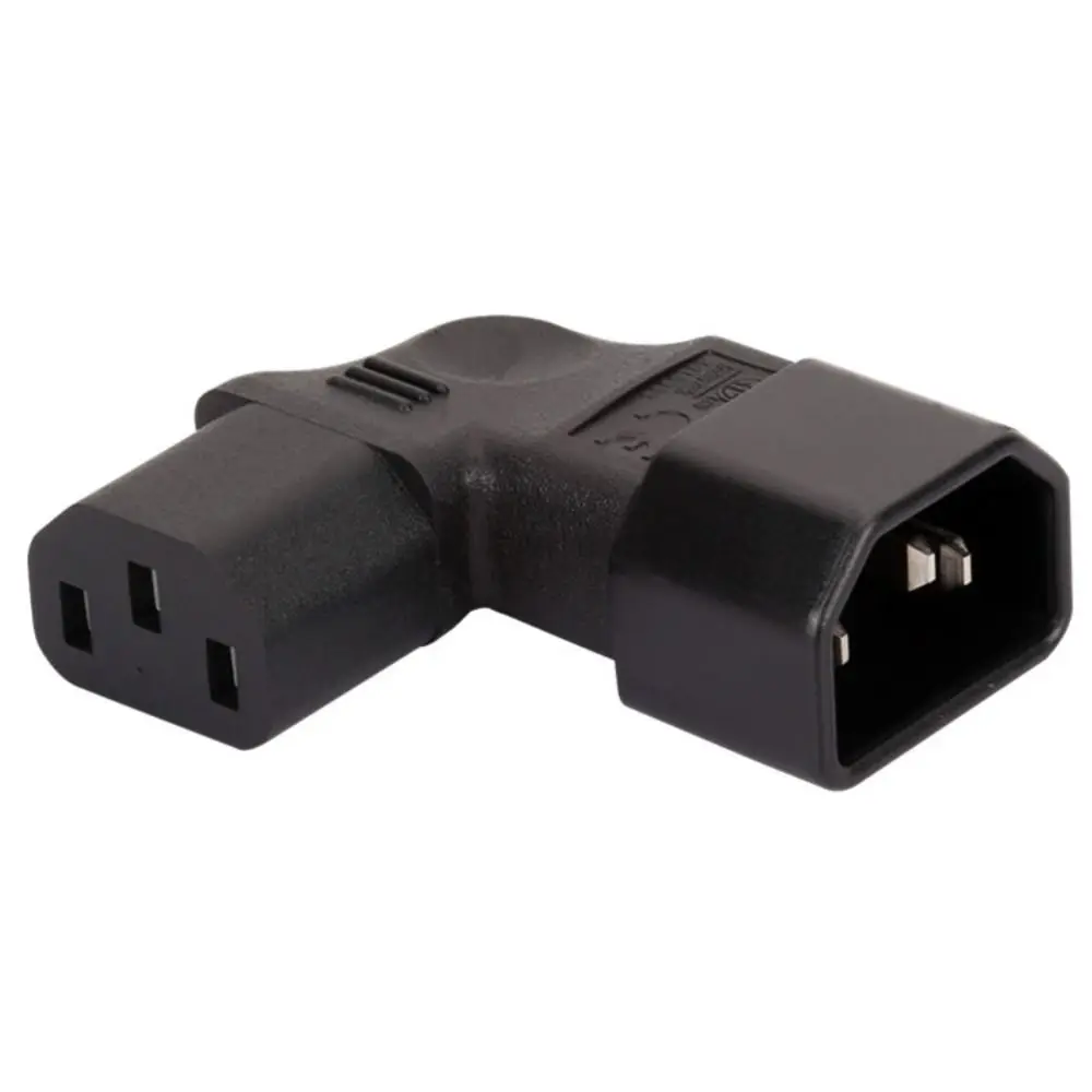 

Angled Corner Plug Bend Up/Down/Left/Right Down UP C14 Male To C13 Female AC Plug Conversion Plug Power Adapter IEC Connector