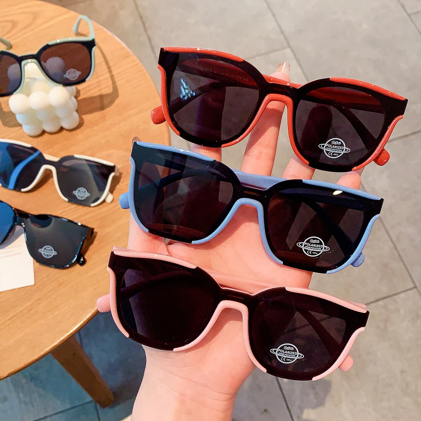 Heiß! Polarisierte Sonnenbrillen für Kinder, UV-Schutz-Sonnenbrillen, koreanische Mode-Sonnenbrillen für Kleinkinder, Babys, Jungen, Mädchen, Outdoor, 2026, Geschenk – Detail 6