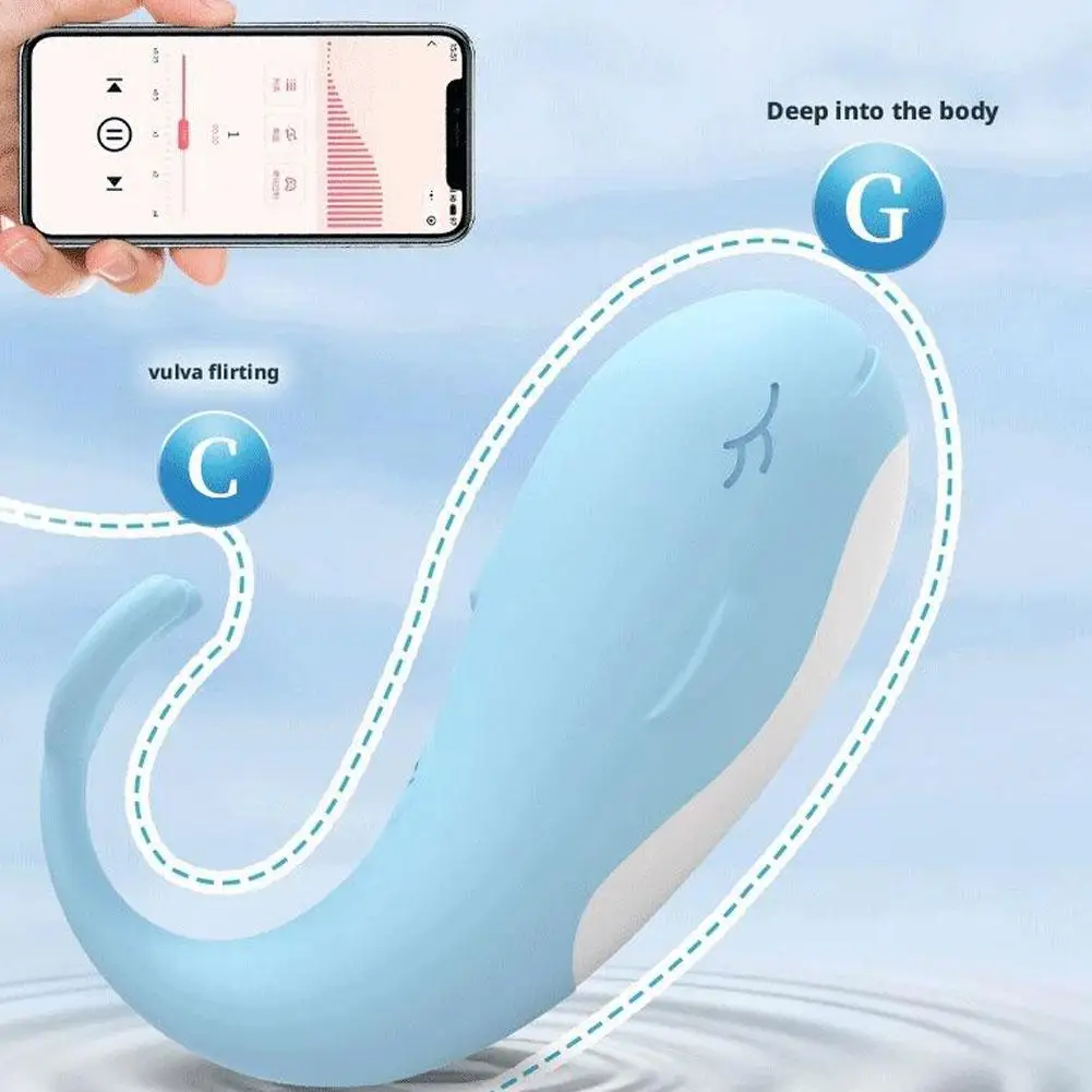 Long Distance App Controlled Egg Vibrator, Wireless Remote Lover's Toy for Couples Play, Quiet Body-Safe Silicone
