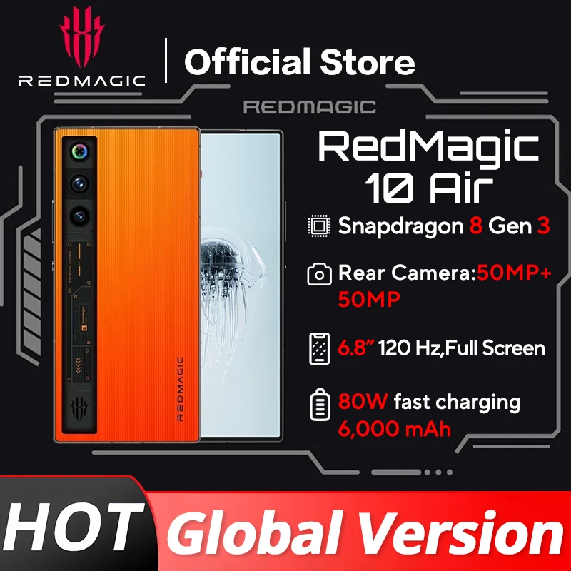 النسخة العالمية Redmagic 10 Air NX779J