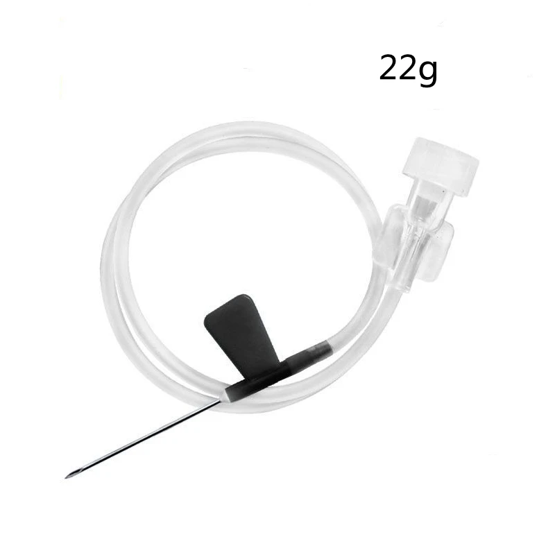 100 pz/lotto Usa E Getta Farfalla Ago Pet Medico Sterile Vene Del Cuoio Capelluto Set 21G 22G 23G 24G 25G 26G