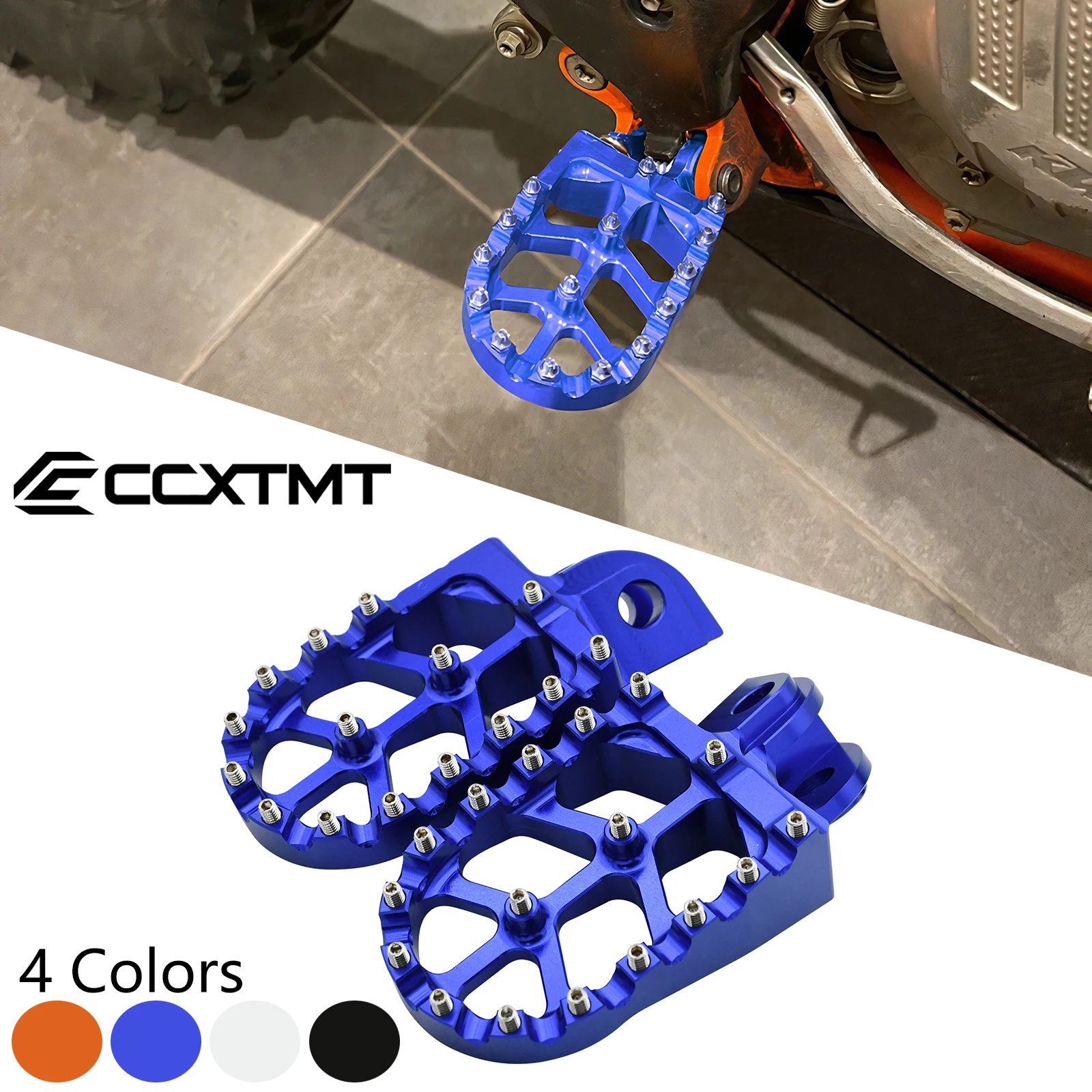 

Motorcycle CNC Foot Pegs Foot Rests For Husqvarna TC65 TC85 TC125 FC250-450 TC250 TE FE 150-501 701 Enduro Super Moto FS450 Part