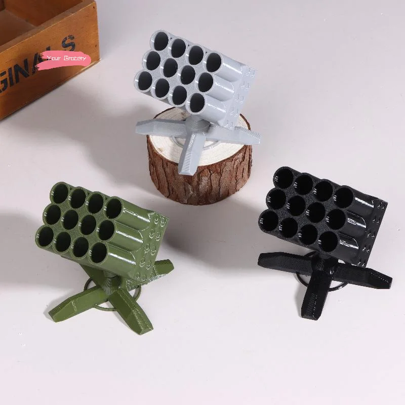 Y-3D Printed Modern Battery Storage Ornaments Creative Missile Launcher Ornament Office Organizer Accessory Room Desk Decoration