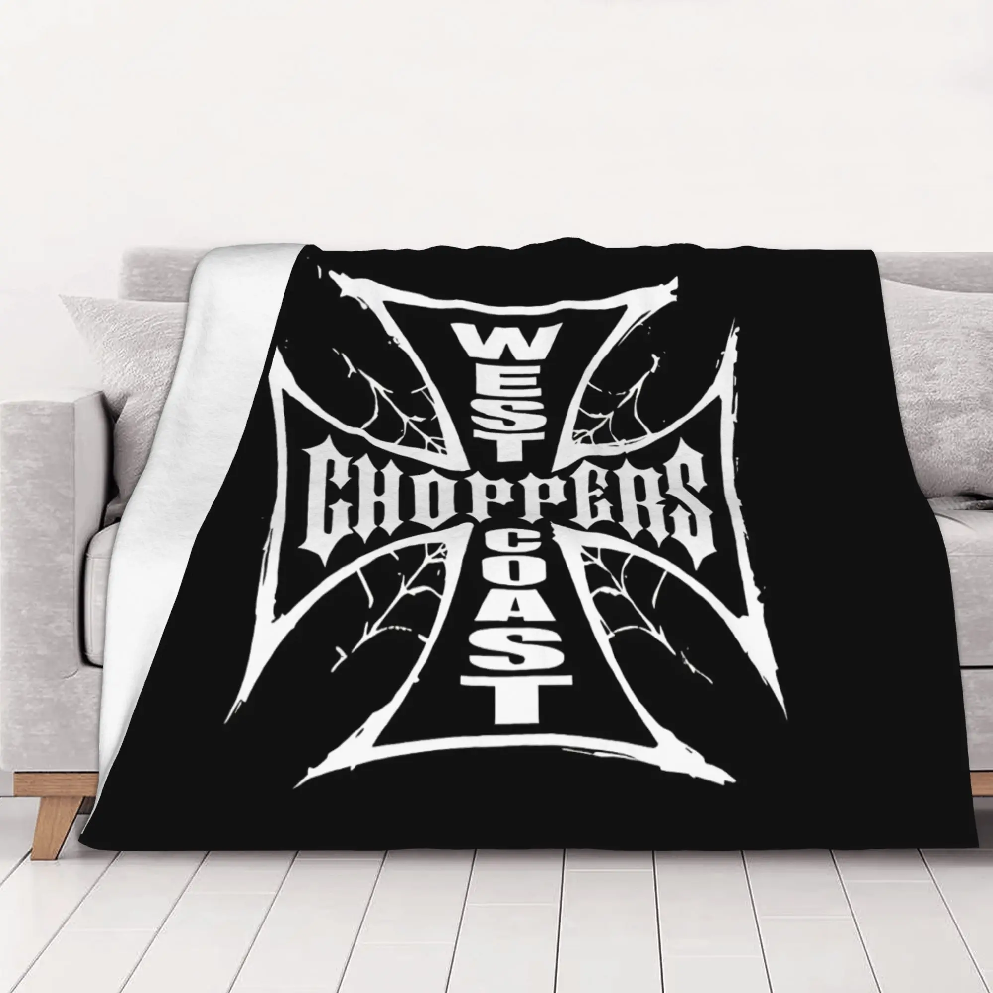 1PC home Cute Room Decor Classic  Blanket Throw Blanket West Coast Choppers Novelty Warm Blanket All Season