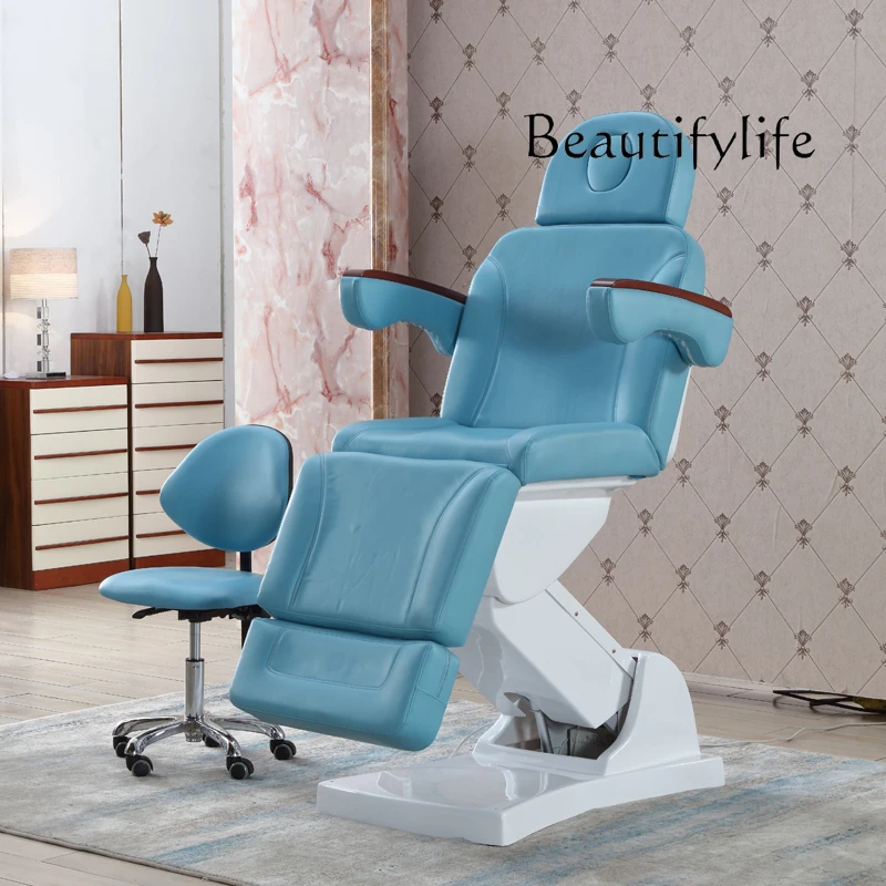 Electric beauty bed lifting tattoo embroidery bed plastic surgery massage injection chair for beauty salons