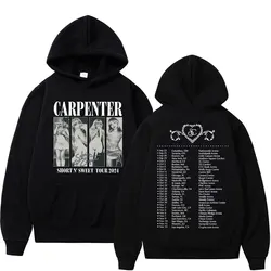 Sabrina Carpenter Short N' Sweet Tour 2024 Graphic Hoodie Men Women Hip Hop Vintage Sweatshirts Fashion Rock Oversized Pullovers