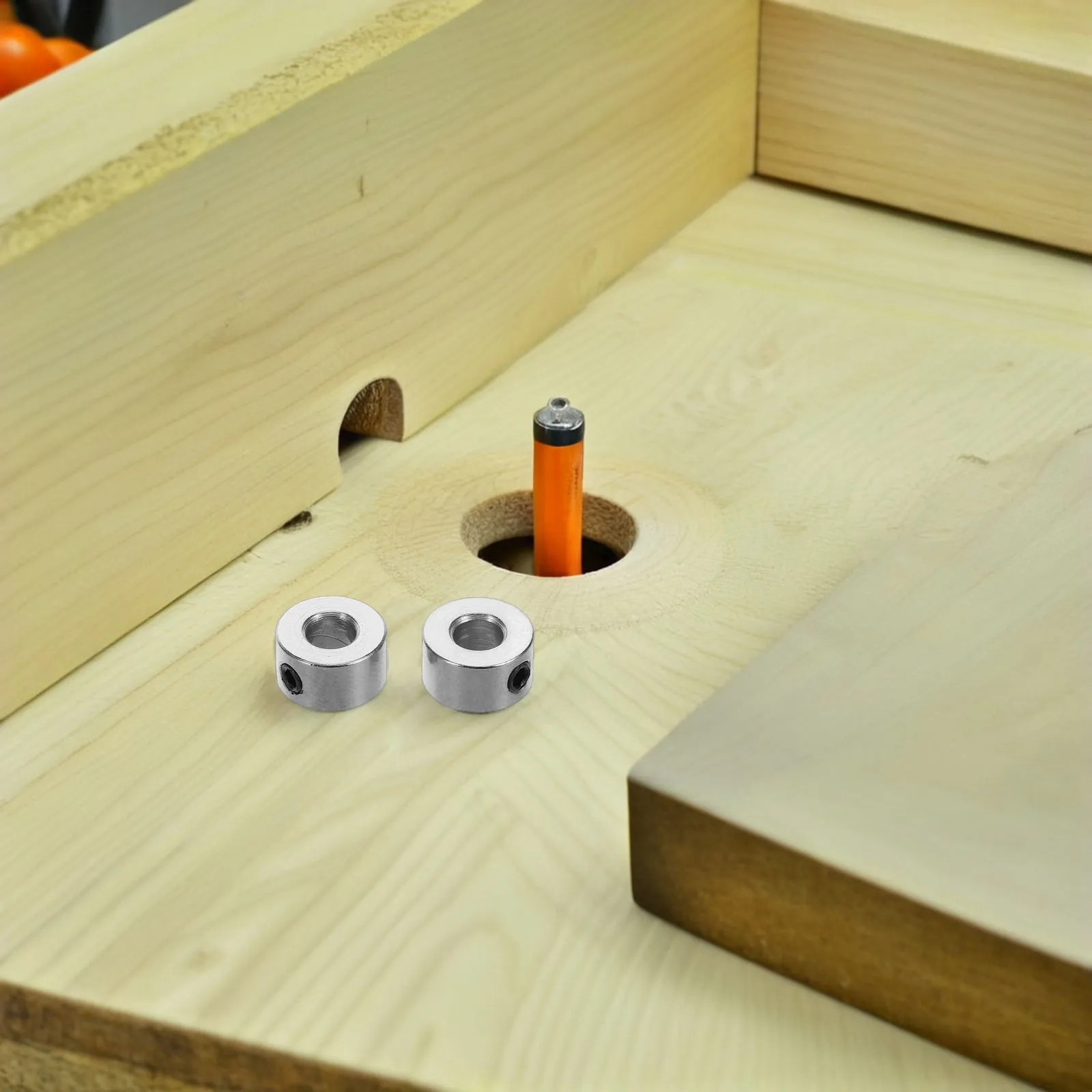 

1 Set Metal Shaft Collar Stainless Steel Durable Fixing Positioning Bore Drill Stop Collar For Bearing Axle Fixing Automotive