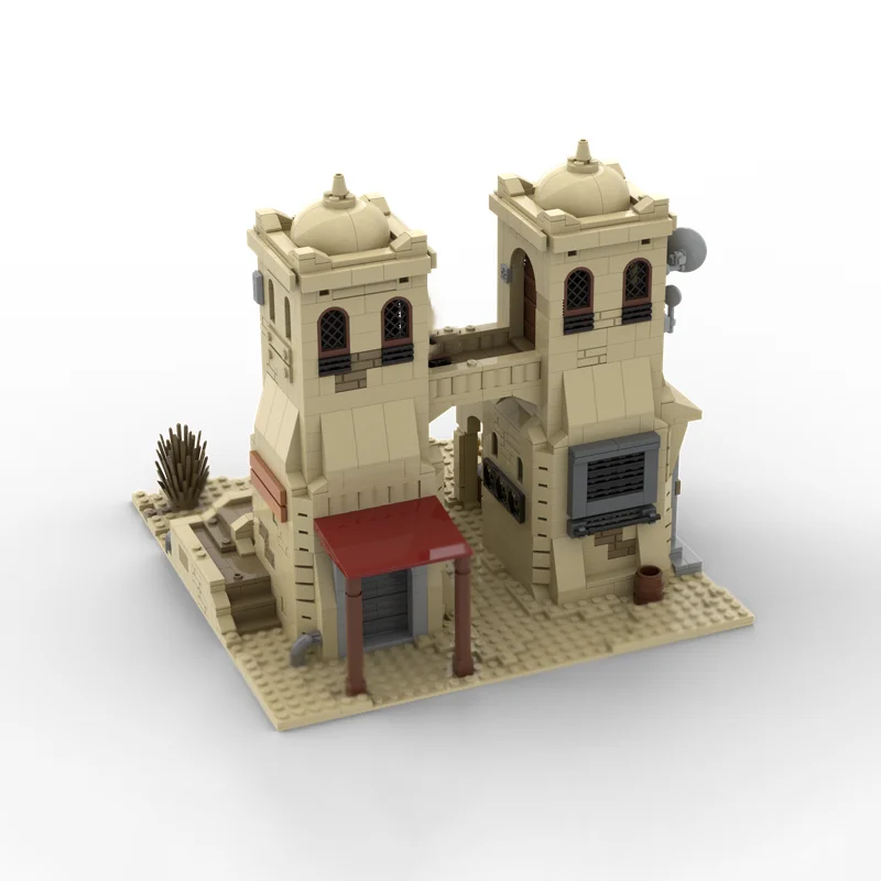 Medieval Castle Model Moc Building Bricks Modular Desert Tower # 4 Model Technology Blocks Christmas DIY Toy Construction Gifts