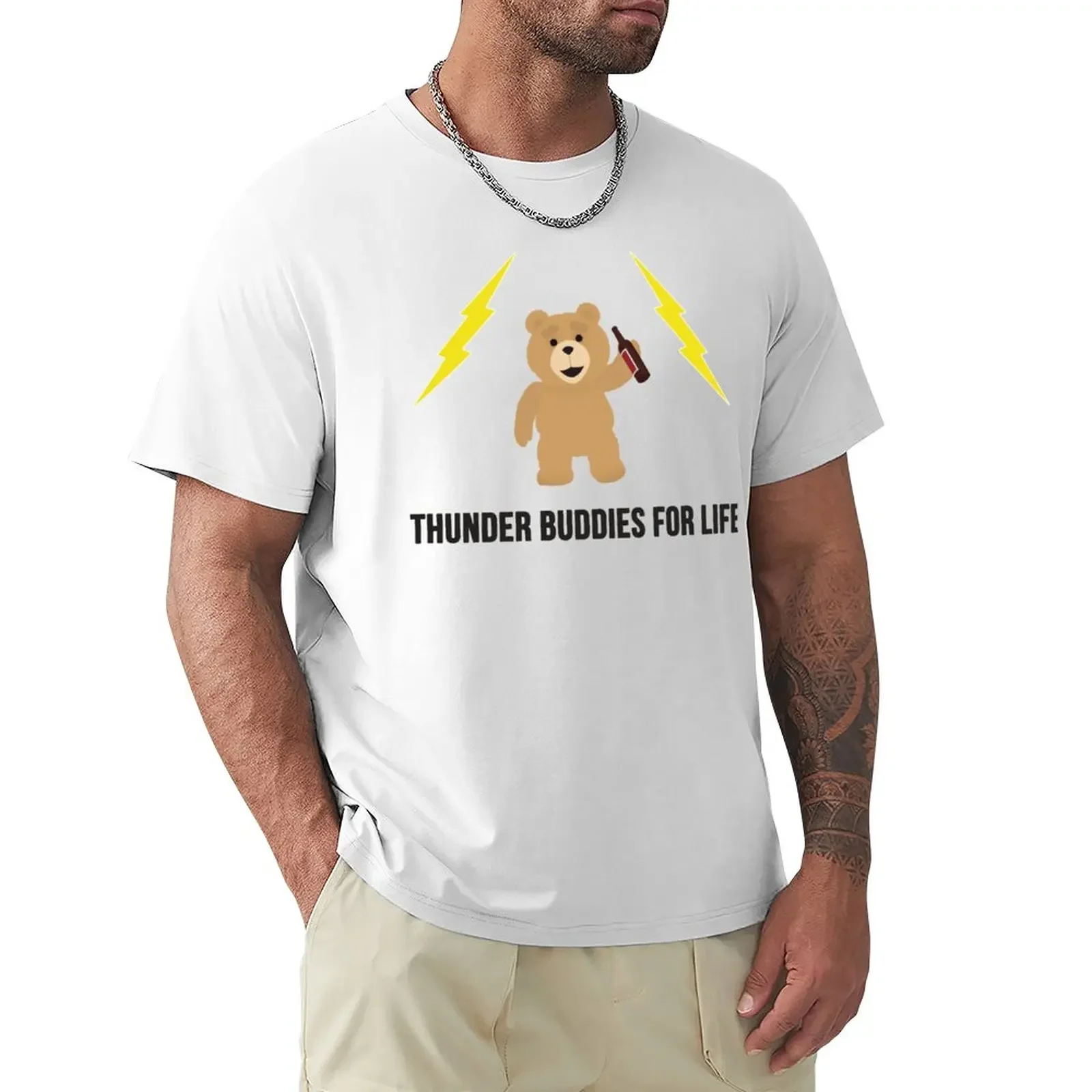 Ted Thunder buddies for life T-Shirt summer clothes quick drying t shirts for men pack