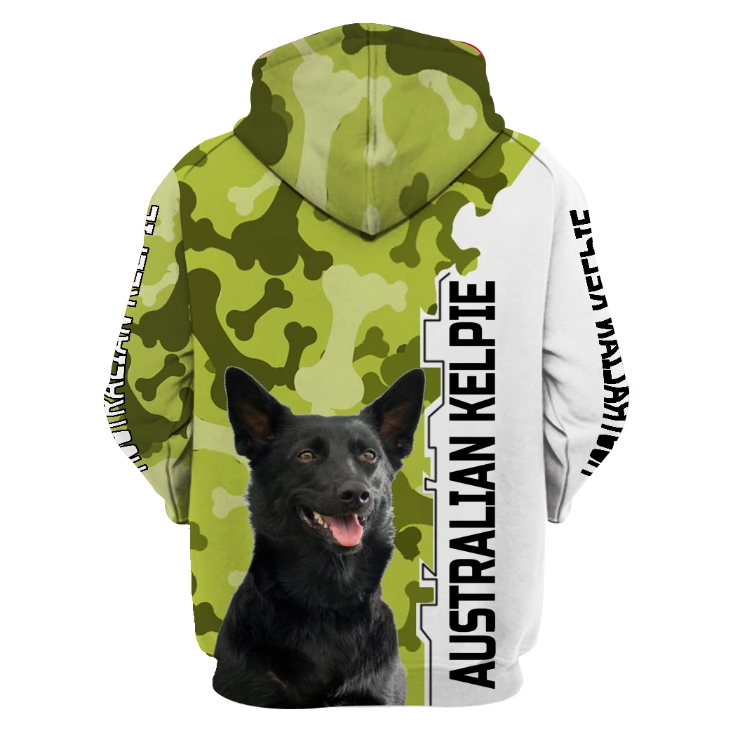 Animal Australian Kelpie Dog 3D Printed Unisex Deluxe Hoodie Men Sweatshirt Streetwear Zip Pullover Casual Jacket Tracksuit-888