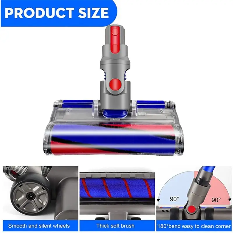 

(ABJZ) Сменная роликовая насадка-щетка для электрического турбощеточного пылесоса Dyson V7 V8 V10 V11 V15