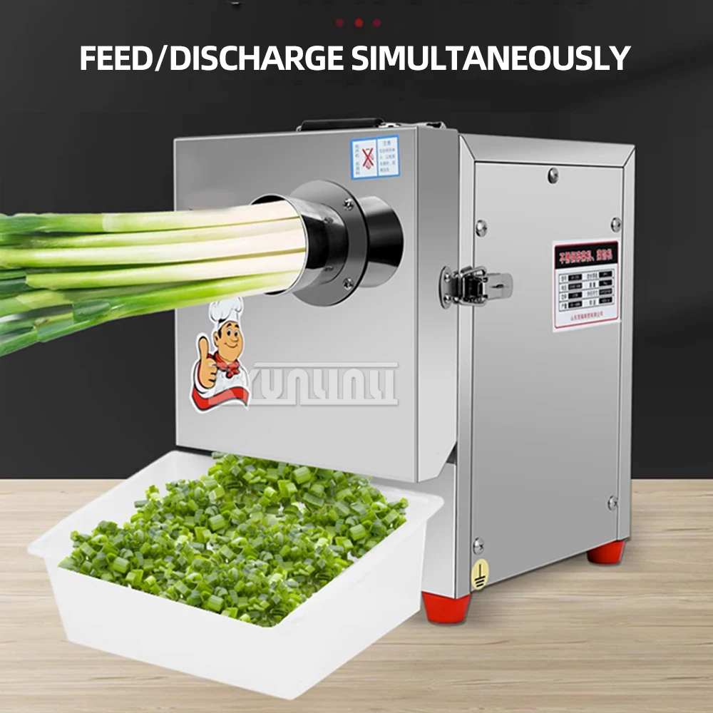 Multifunctional Electric Vegetable Cutter Commercial Automatic Green Onion Celery Chopping Minced Machine Stainless Steel Cutter