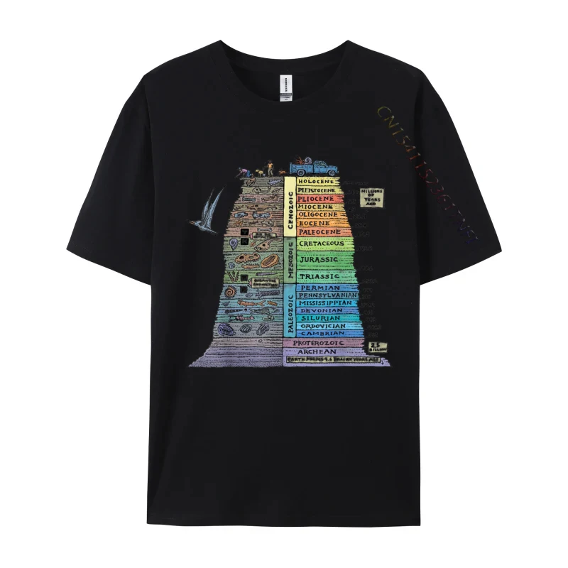 Geology Earthform Geologist Rock Collector Mineral Geode Rife Casual T-Shirt Cotton Tops & Tees For Men Tops Tees Print