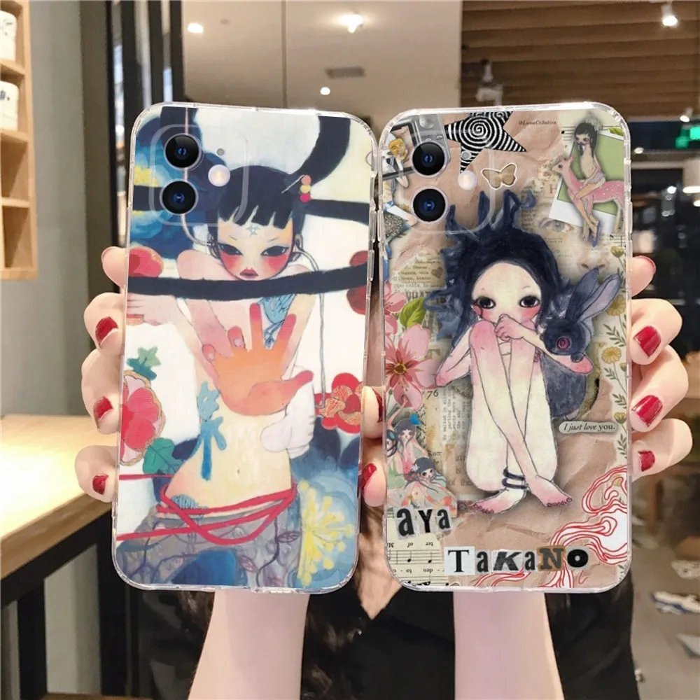 Aya T-Takano-S  Phone Case For IPhone 12,13,Mini,11,15,Pro,MAX,XR,XS,7,X,SE,8,14Plus Clear Soft Cover Fundas