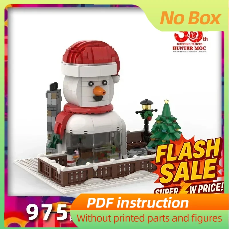 

Technology Modular Christmas Blocks Set – Motor Train, Brick House, Santa’s Sleigh & Snowball Fun DIY Assembly Toys