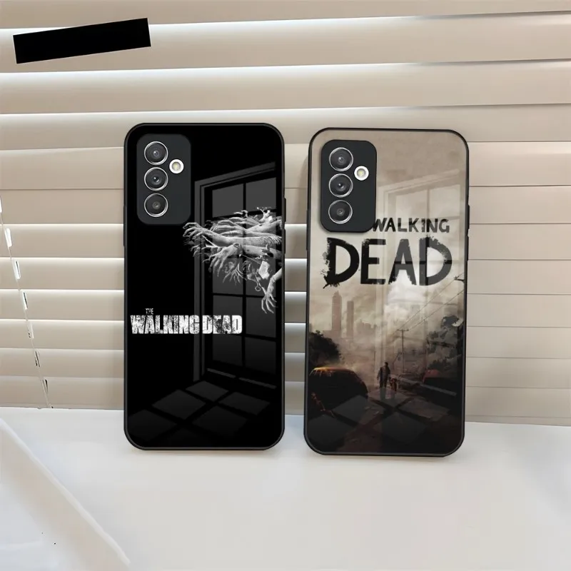 The Walking Dead Phone Case Tempered Glass For Samsung A34 A52 A14 A54 A51 A22 A32 A72 S22 S23 Ultra Note 20 10 Pro Plus Coque