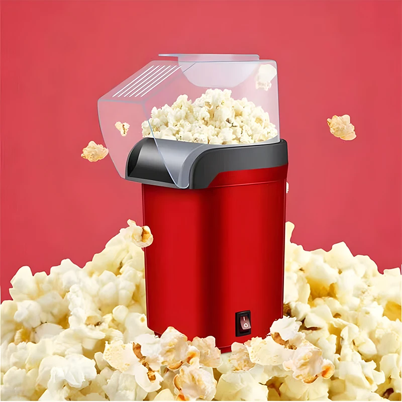 Electric Popcorn Maker Mini Portable 22V Fully Automatic Popcorn Making Home Kitchen Corn Processing and Cooking Machine