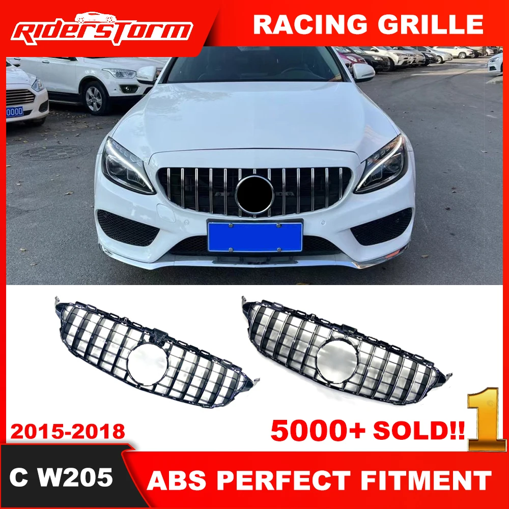 2015-2018 w205 GT Diamond Grid For merced C class W205 C205 sedan coupe W205 GT Grille W205 Diamond Mesh W205 panamerica Grill