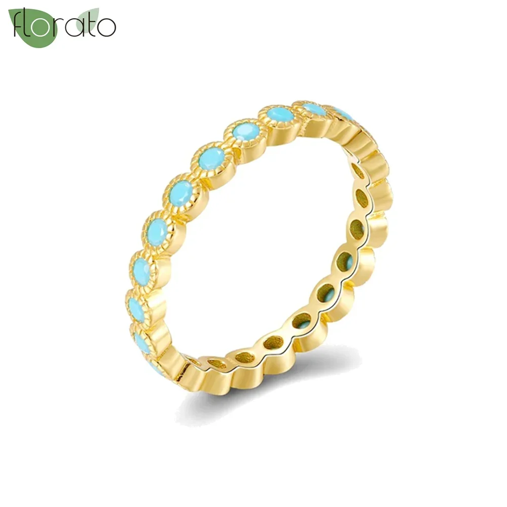 Women's Gold Plated Colorful Zircon Luxury Engagement Ring, Gift