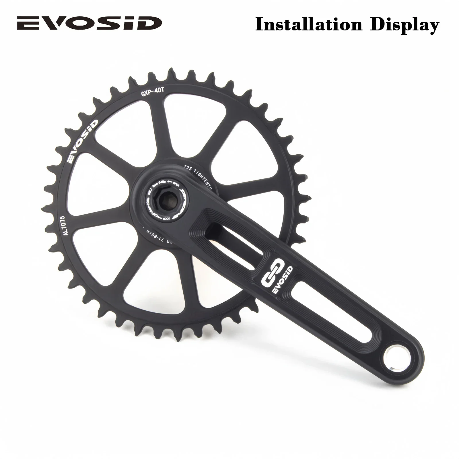 EVOSID Ultralight Road Bike Chainwheel 8-12S Directly Install Narrow Wide Teeth 12S Gravel Folding Bicycle Chainring 40T 42T 50T