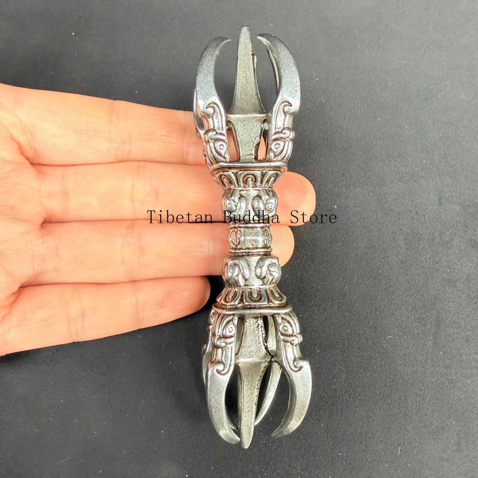 Old Chinese Tibetan Buddhism tiantie Five stocks Diamond Stakes ritual implement