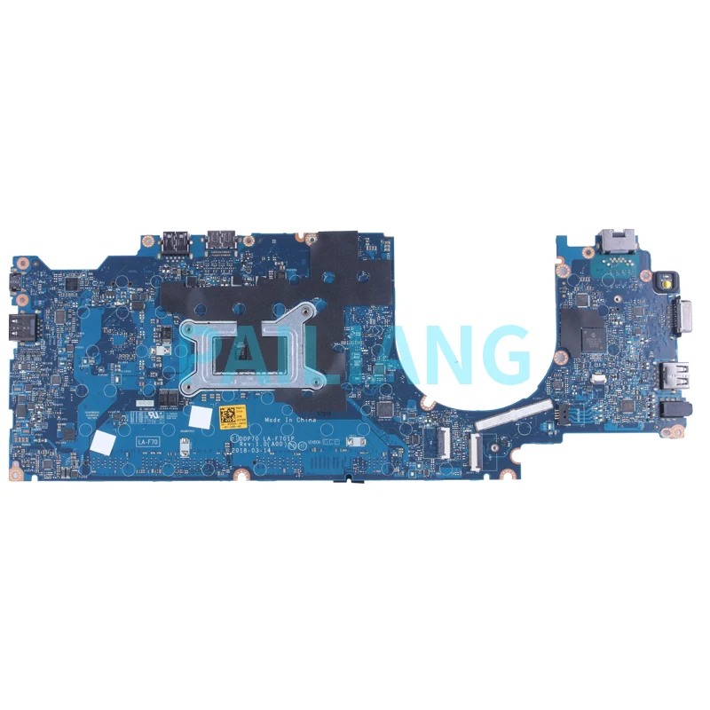 For Dell Latitude 5491 Laptop Motherboard LA-F701P CN-0F37WM 0F37WM 058YYD 061FGF I5 I7 8th Gen DDR4 Notebook Mainboard Tested