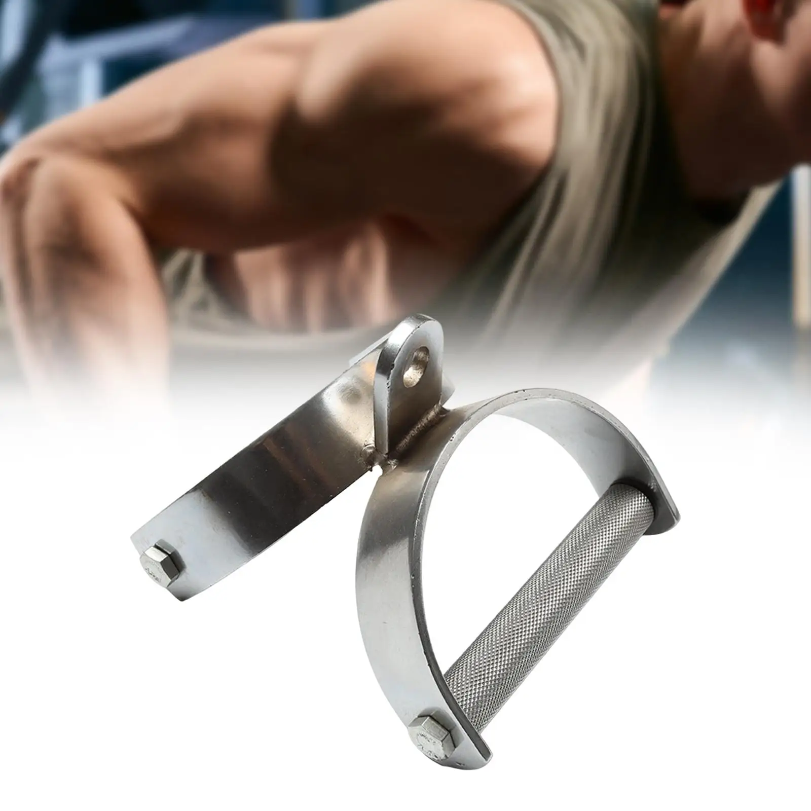 Comfort Grip Bar Cable Machine Accessory for Weight Workout LAT Pull Down