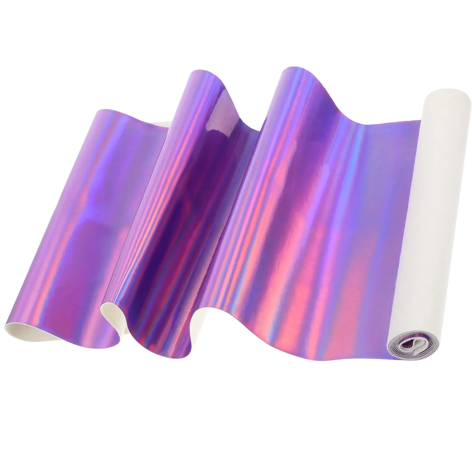 

PU Mirror Fabric Iridescent Glitter Sheet Colorful Waterproof Breathable for DIY Craft Clothing Costume Making Decorative Sewing
