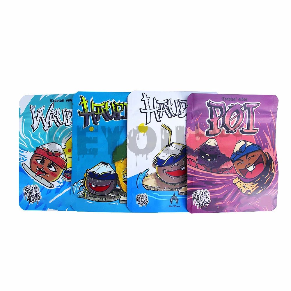 10PCS 93X125mm Zip Lock Bag Reusable Pouch Smellproof Bags for Candy Gummy Cookie Food Storage Stand Up Package Custom Printed