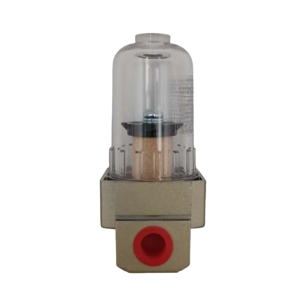 AF2000-02 Air Filter Copper Element Oil Water Separator 1/4 Inch For PT Thread For Pneumatic System Compressor Aluminum Alloy To
