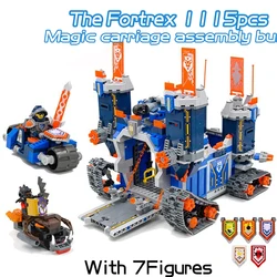 Nexoes Knights Series The Fortrex Building Blocks High-Tech Mobile Fortress Castle Compatible 70317 Bricks Toys For Boys Gifts