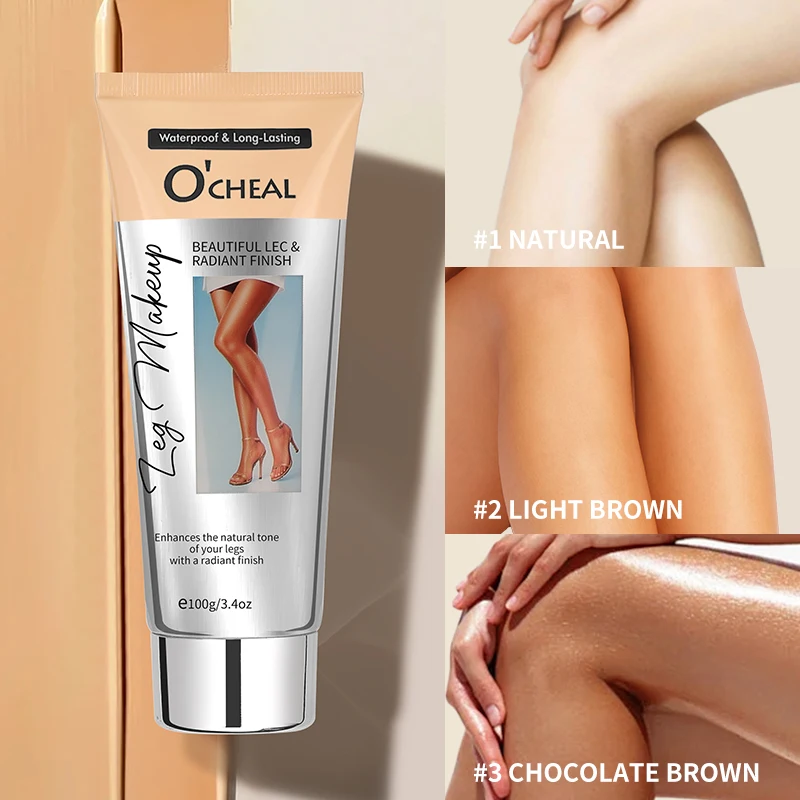 100g Crema correttore per gambe impermeabile Lunga durata Anche il tono della pelle Fondotinta abbronzante Trucco per la cura delle gambe Cosmetici per il trucco di bellezza