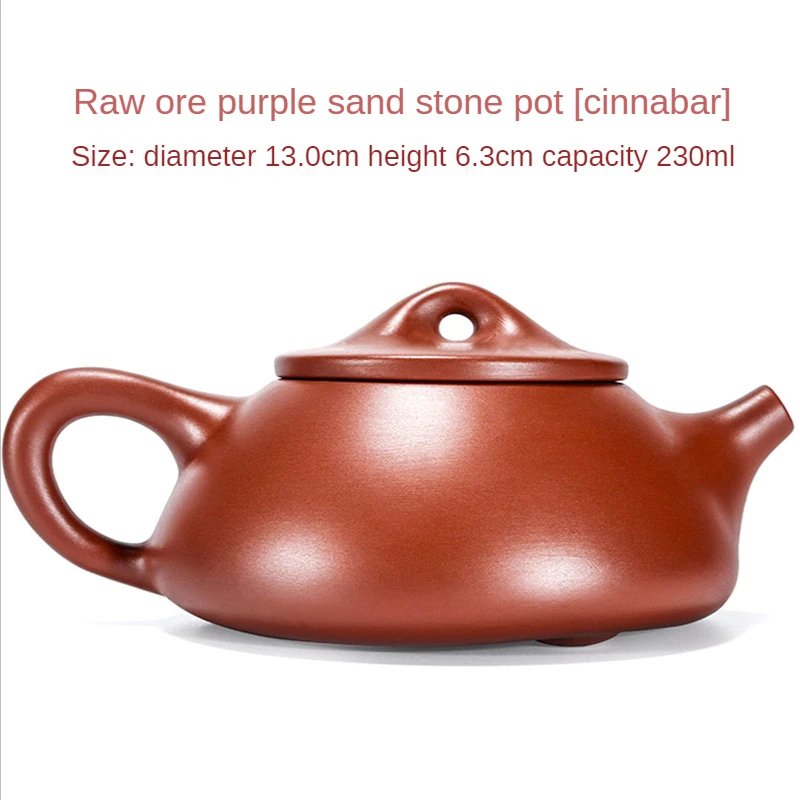 Retro Purple Clay Handmade Stone Ladle Pot Puer Tea Pot and Cup Set Coffee Teapot Teapot for Tea in a Cup Heated Kettle Samovar