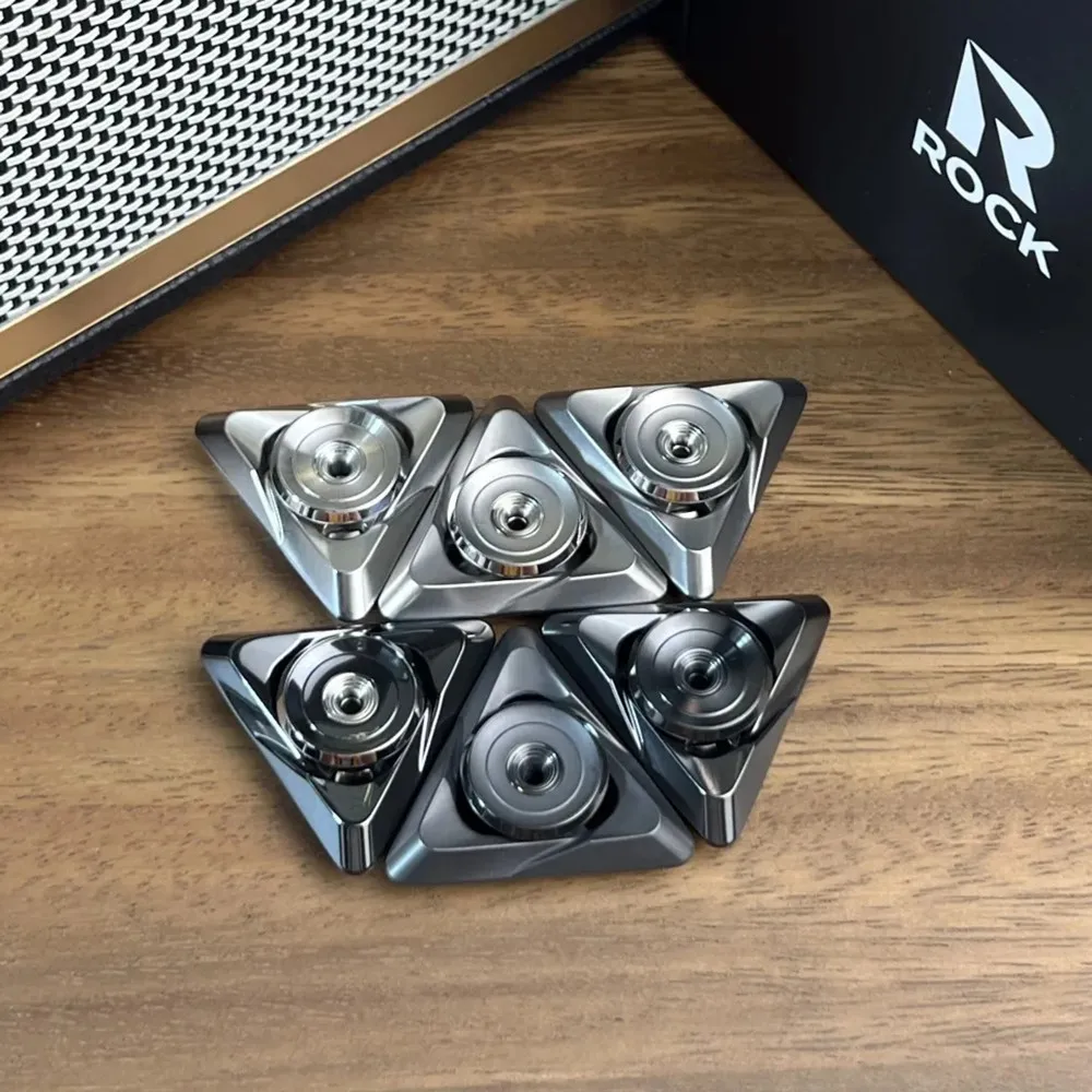 ROCK EDC Ling Guang Fidget Spinner Fidget Spielzeug für Erwachsene Gyro Metall Original Designs Angst Relief Gadgets Fidgeting Spinner
