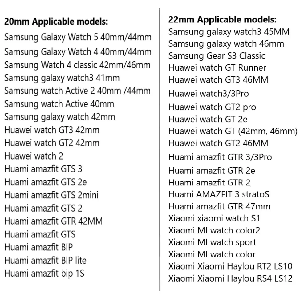 ガーミンヴェブ3s 2 plus 2s ssqのマイラナイブレスレット,サムスンギャラクシーウォッチ4/5/pro/4,クラシック/アクティブ2/ギアs3 for huawei