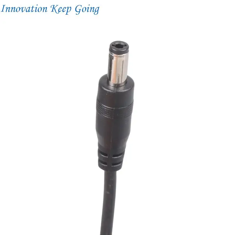 E65C 5V 3A Power Adapter Cable With USB A And Type C To Double DC5.5x2.5mm Connector Detail For Speaker Fan Camera