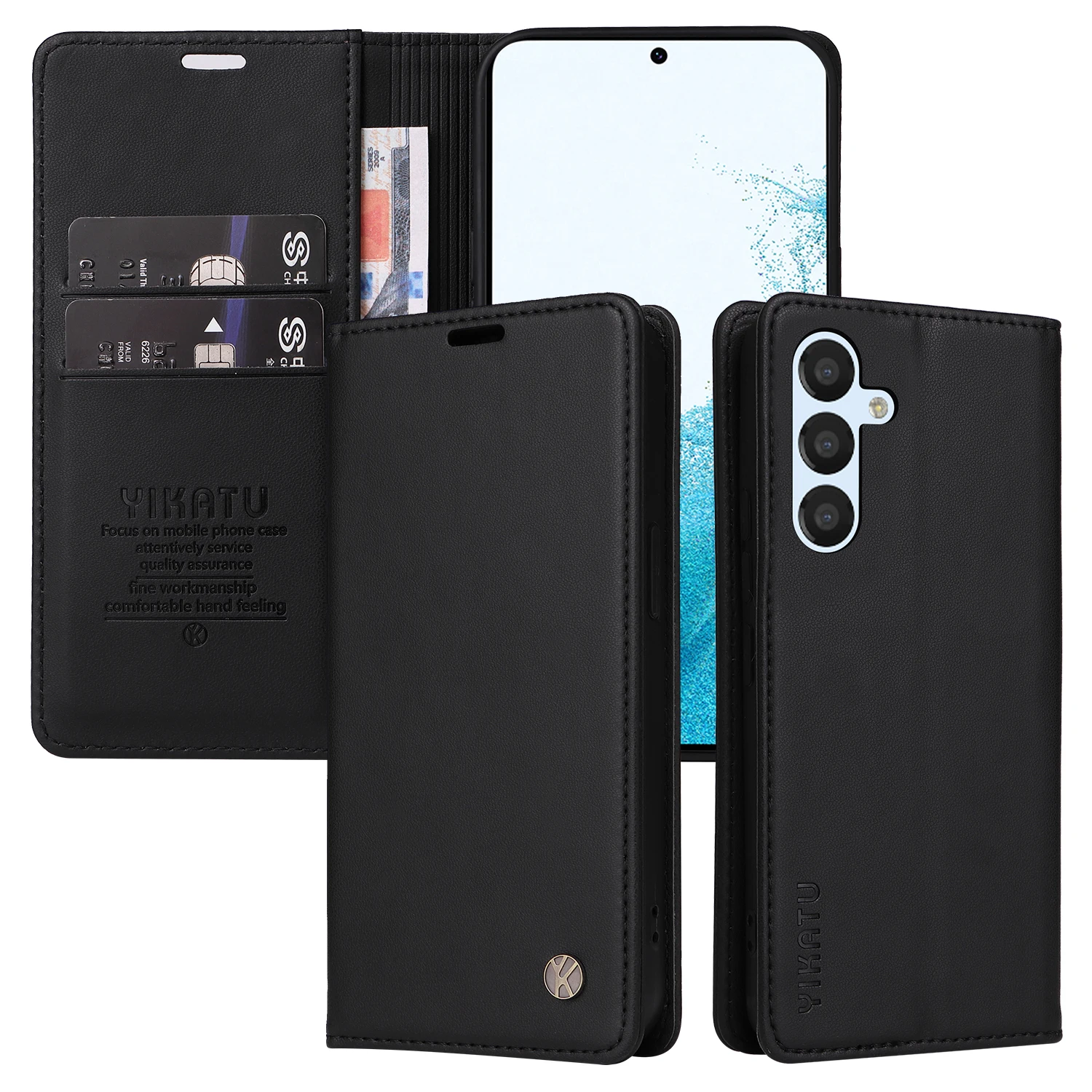 حافظة لهاتف سامسونج جالاكسي A 42 43 51 53 54 72 73 81 91 حافظة هاتف مغناطيسية فاخرة لتخزين البطاقات والمال #6