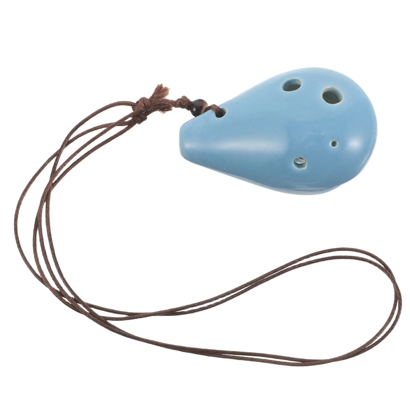 Ocarina de Cerámica de 6 Orificios, Instrumento Musical de Viento Afinado para Principiantes y Adultos, Portátil y Ligero