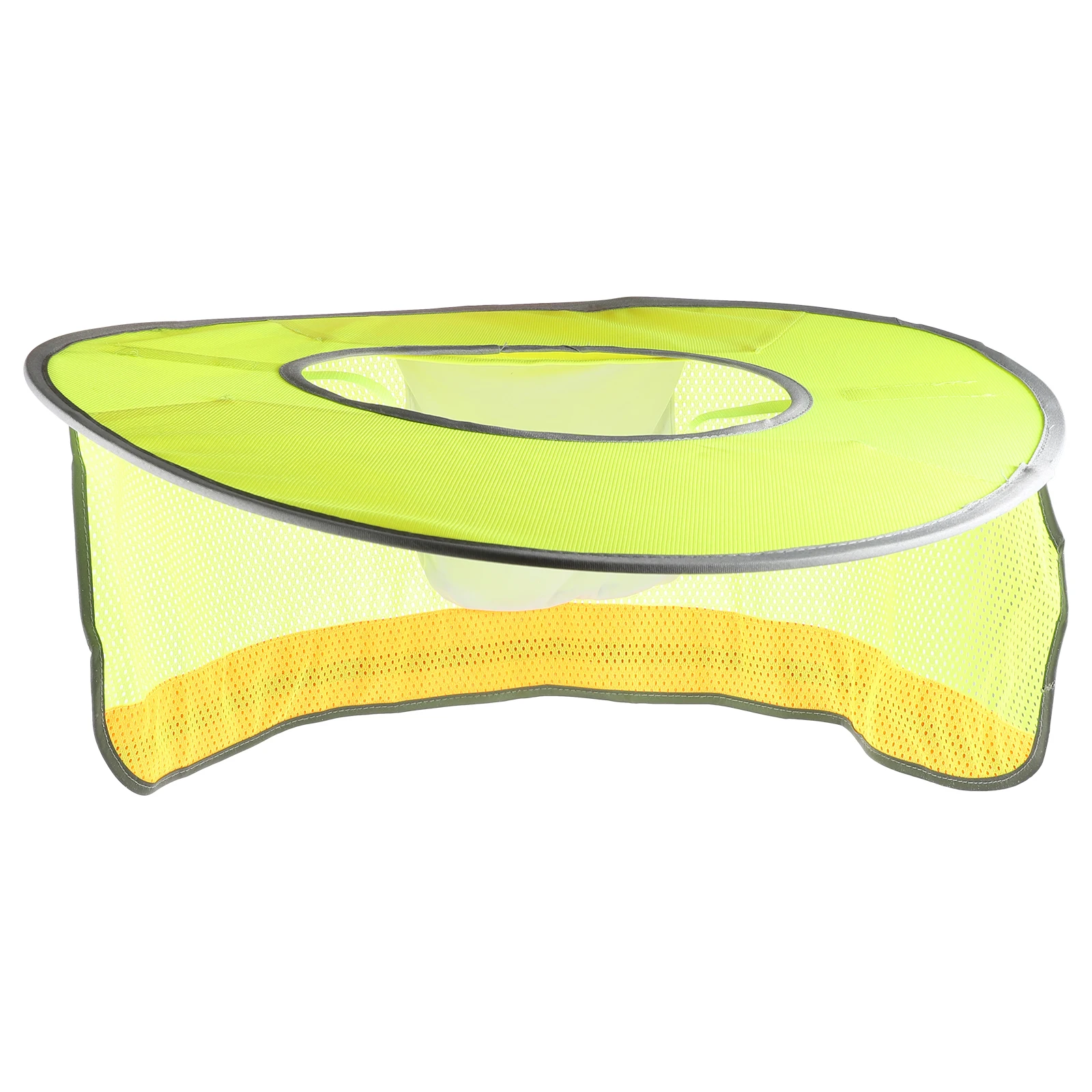 Full Brim Shield High Visibility Mesh Sunshade Cloth Large Diameter Safety Hat Accessories