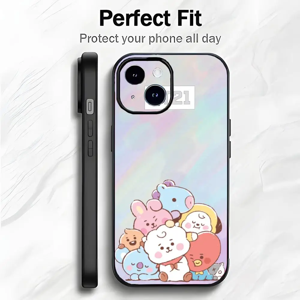 character lovely B-BT21 Phone Case Phone Case Soft Packaging Lightweight For iPhone17 16 15 14 13ProMax - view 5