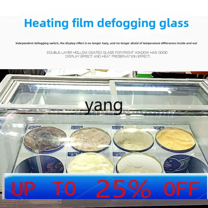 

LMM Ice Cream Display Cabinet Commercial Ice Cream Popsicle Stick Refrigerated Defogging Display Cabinet