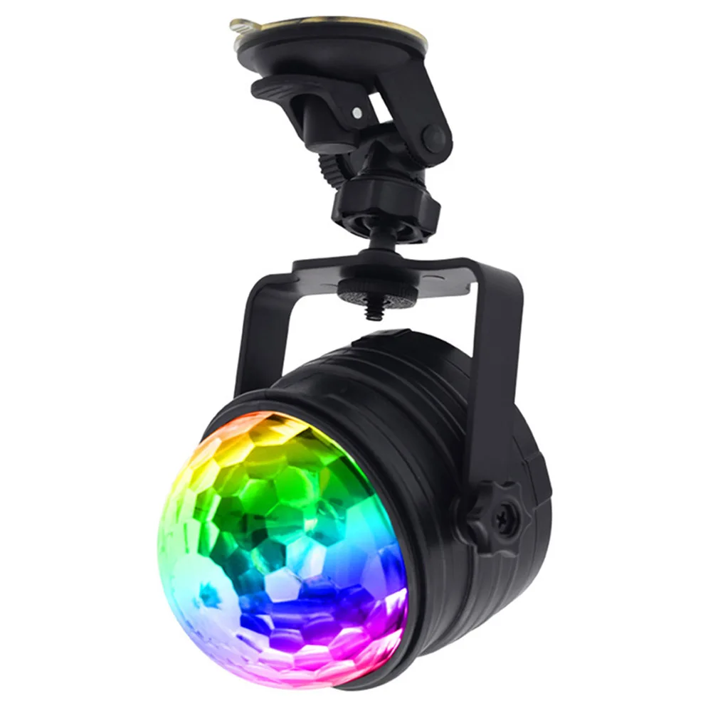 USB ديسكو الكرة ضوء إحترافي 9W الصوت المنشط ضوء حفلة ملونة لخيمة سقف السيارة عيد الميلاد الشكر السنة الجديدة #1