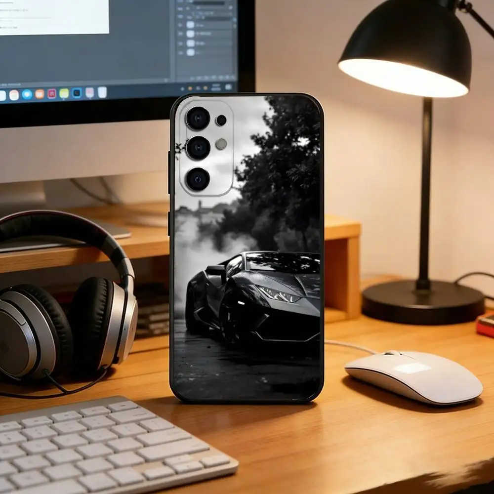 Cool H-Huracan cars Phone Case For Samsung S25,S24,S21,S22,S23,S30,Ultra,S20,Plus,Fe,Soft Silicone Black Cover