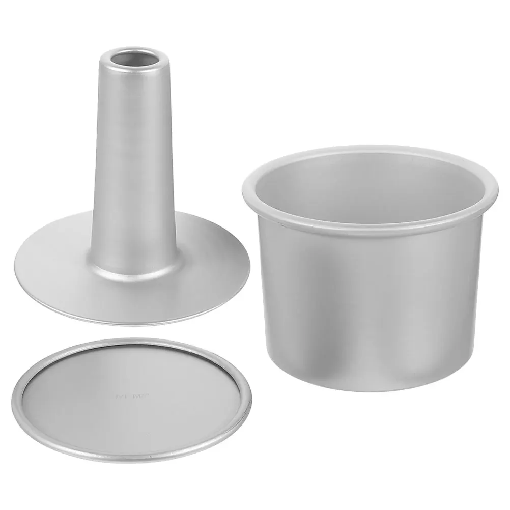 

3pcs 6 Inch Cake Mold Aluminum Alloy Bakeware Round Pans Removable Bottom Non Stick Heat Resistant Wedding Molds