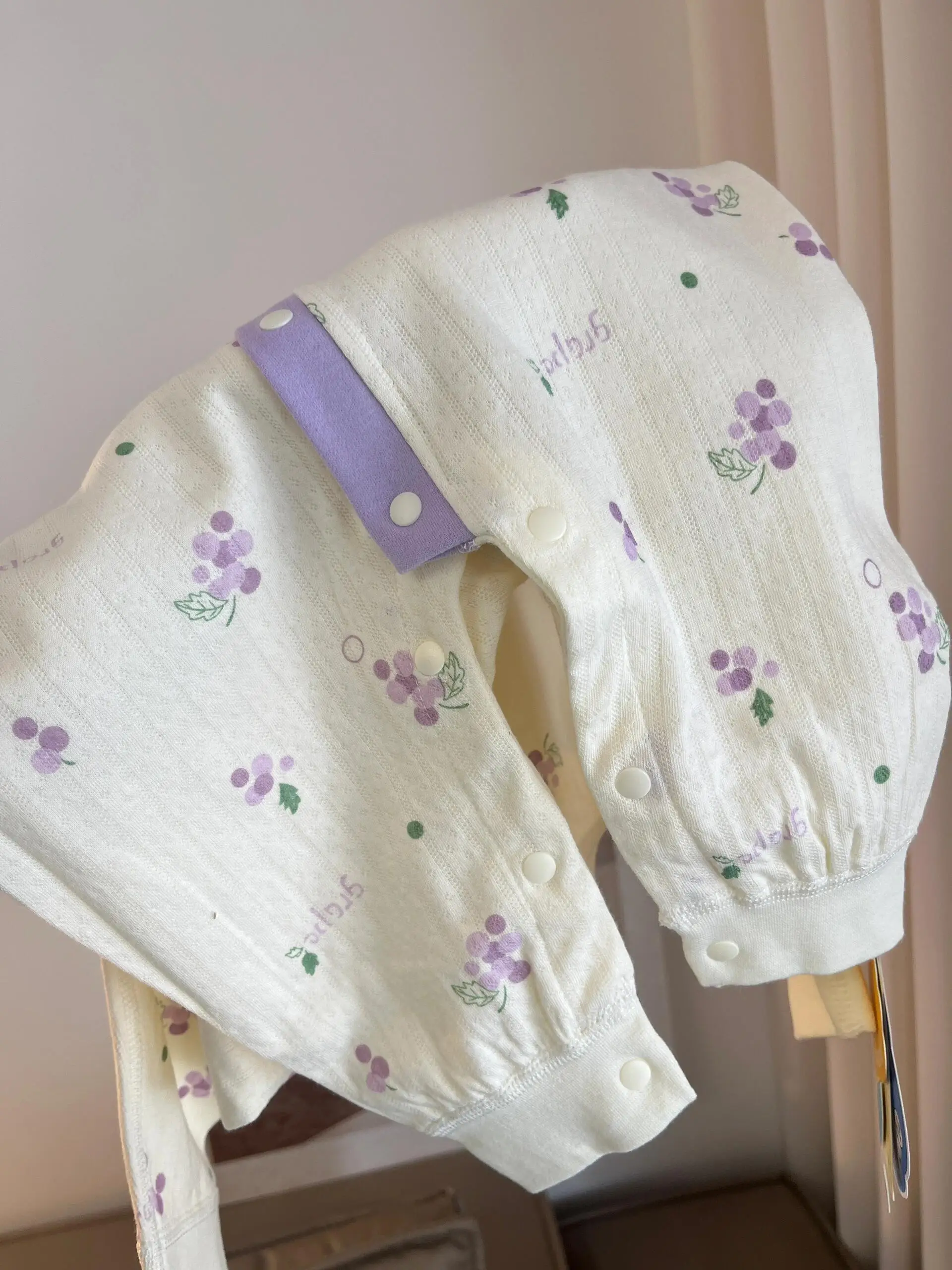 Roupa de outono bebê menina macacão de algodão puro adorável um ano de idade roupas ao ar livre calças compridas cintura média tecido de algodão