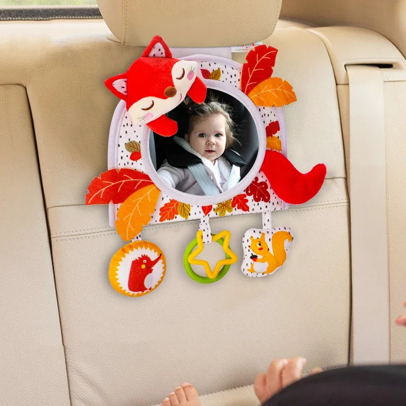 

Baby Toy Viewing Mirror Baby Car Hanging Bed Hanging Safety Seat Car-mounted Comfort Toy Non-shedding And Non-fading