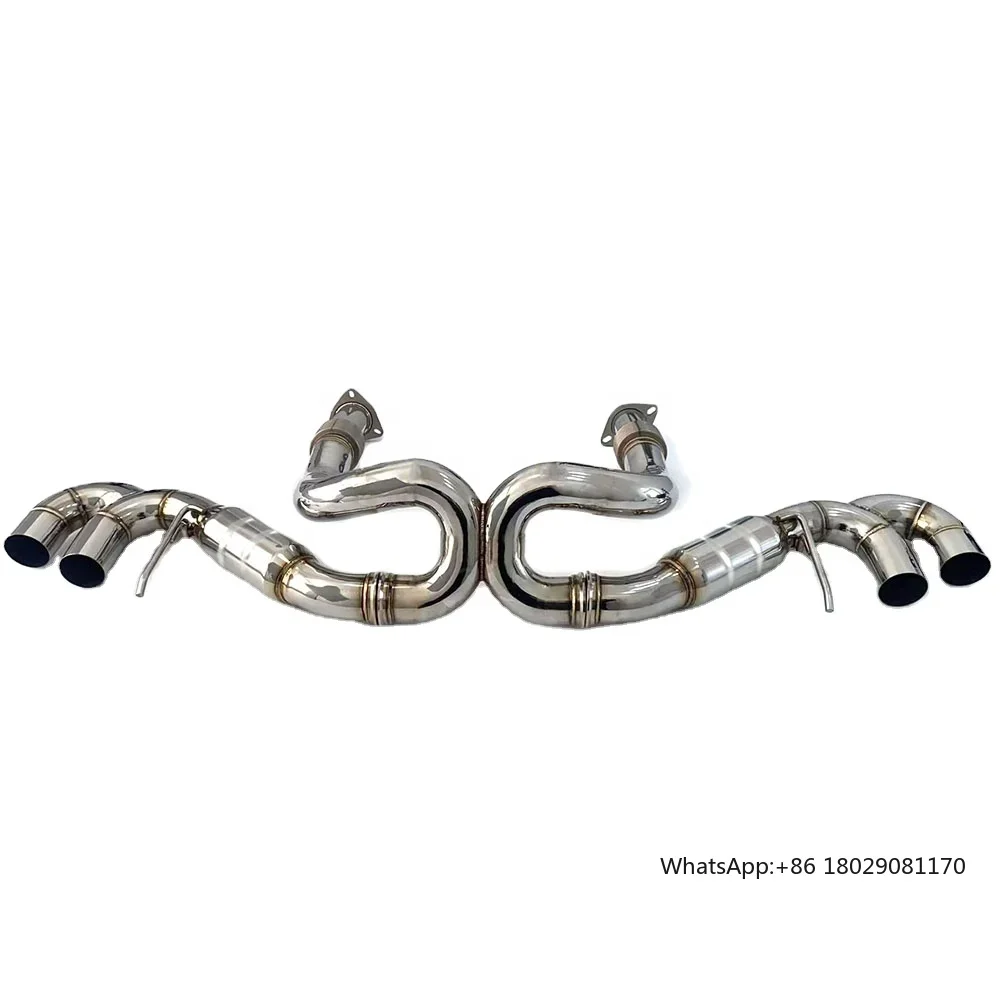 Performance 304 Stainless Steel Exhaust Catback For Chevrolet C8 With Exhaust Tips